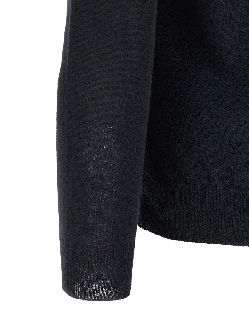 Blue Solid Polo Sweater 4