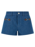 Blue Solid Shorts 1