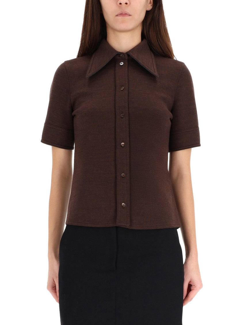 Brown Slim Solid Shirt 3