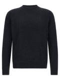 Navy Blue Knitted Crew Neck Sweater 1