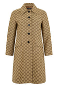 Beige Logo Trench Coat 1