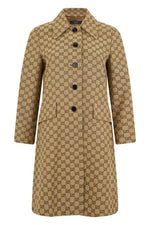 Beige Logo Trench Coat 1
