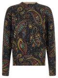 Multicolor Paisley Crew Neck Sweater 1