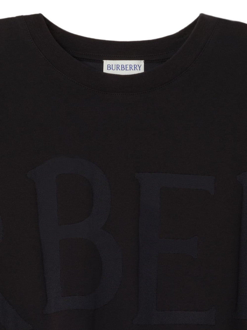 Black Logo Round Neck T-Shirt 2