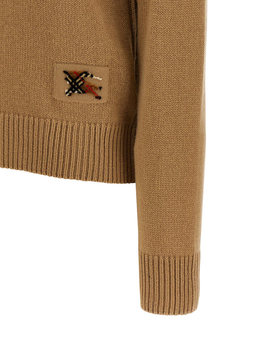 Brown Knitted Crew Neck Sweater 4