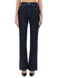 Blue Flared High Rise Jeans 1