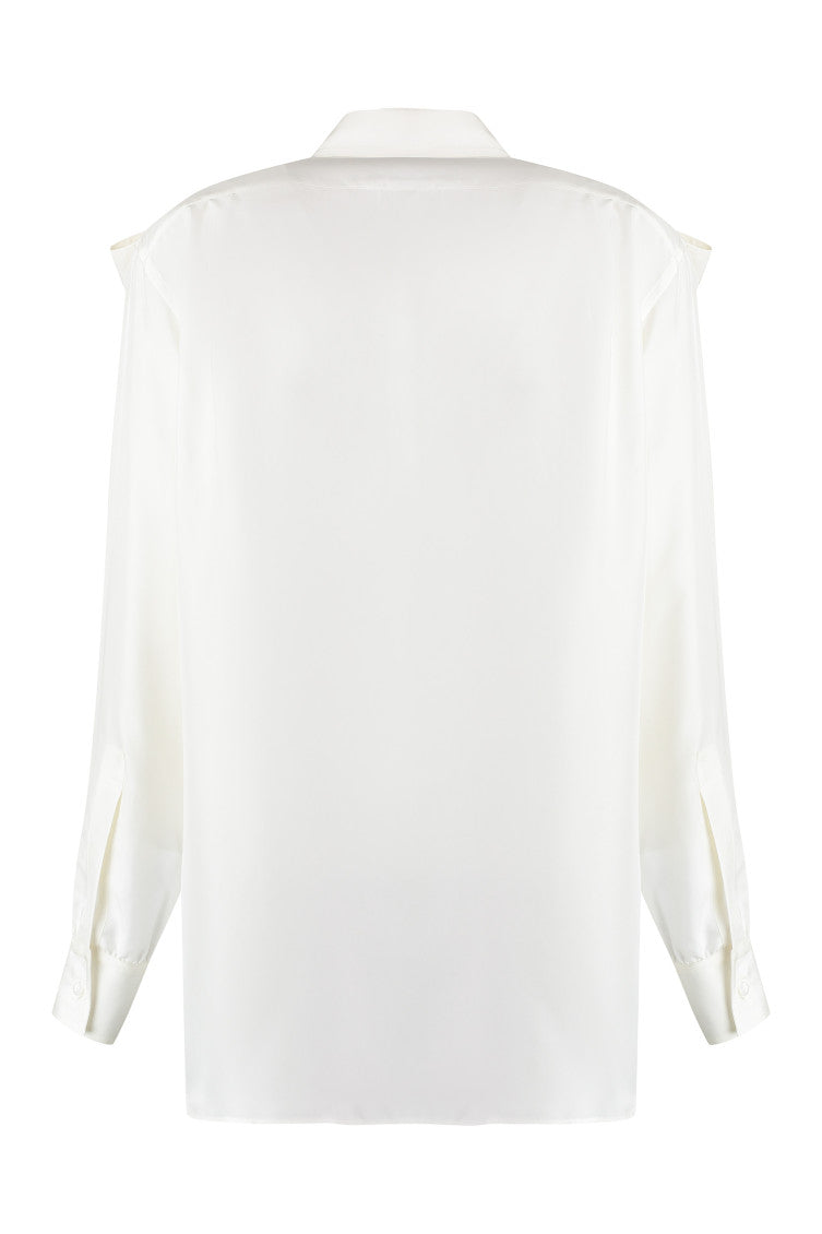 White Regular Solid Shirt 2