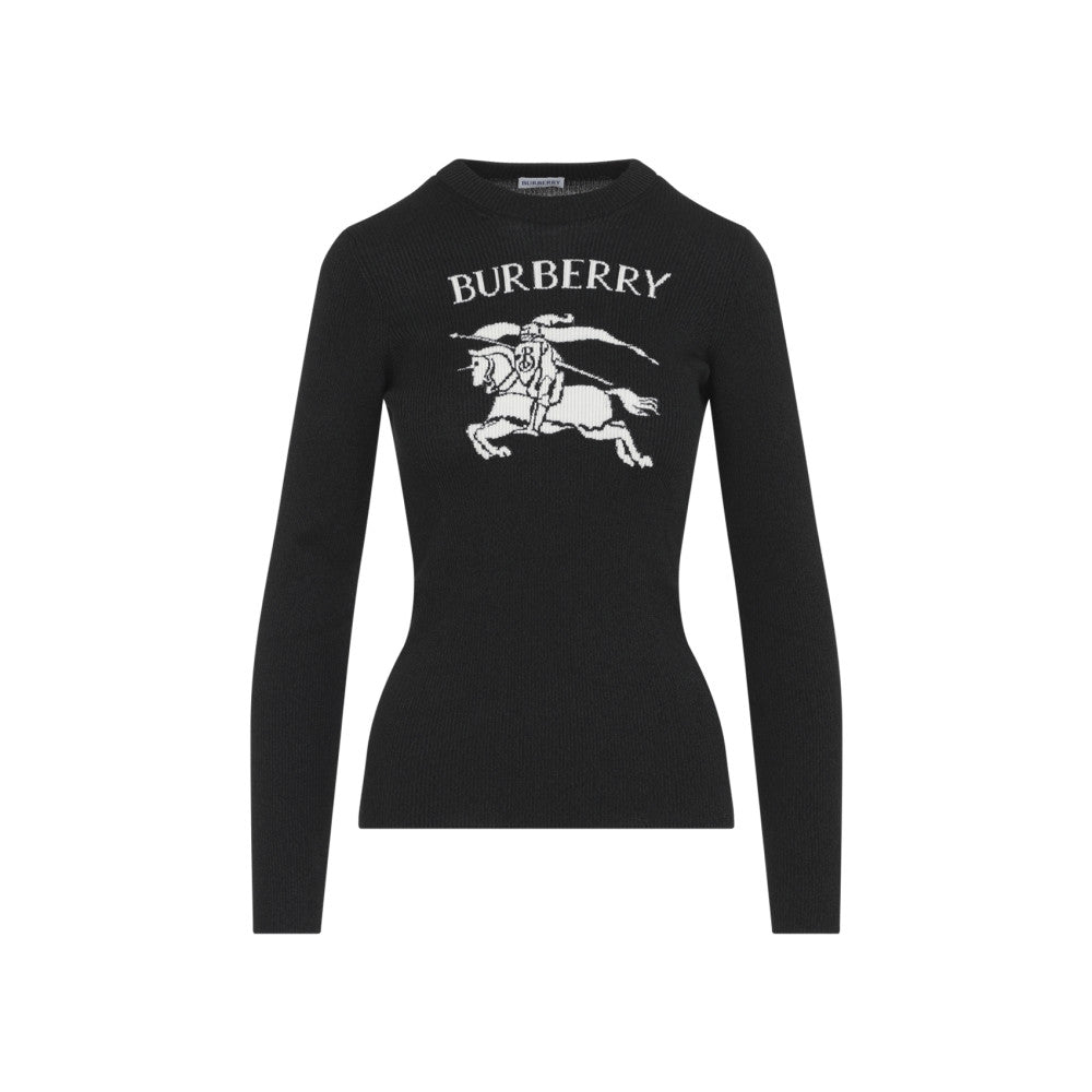 Black Logo Crew Neck Sweater 1