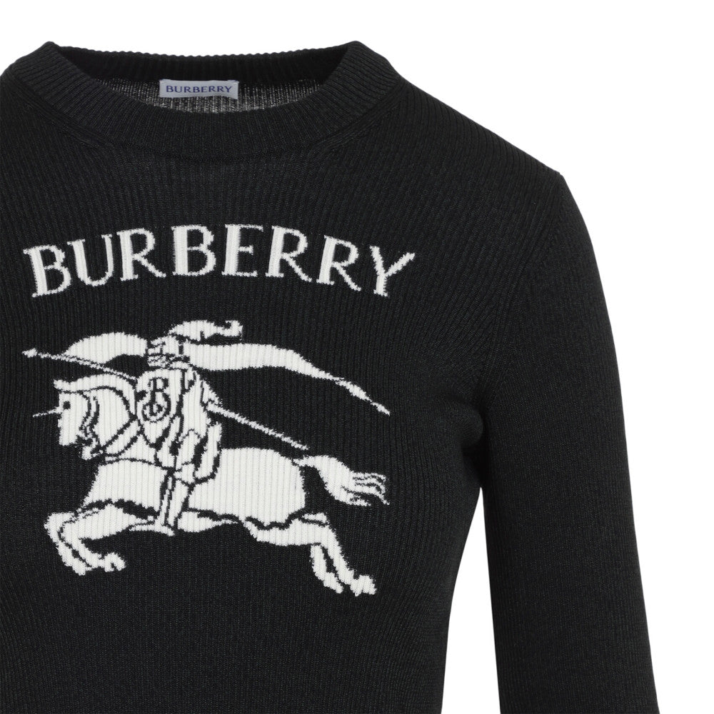 Black Logo Crew Neck Sweater 3