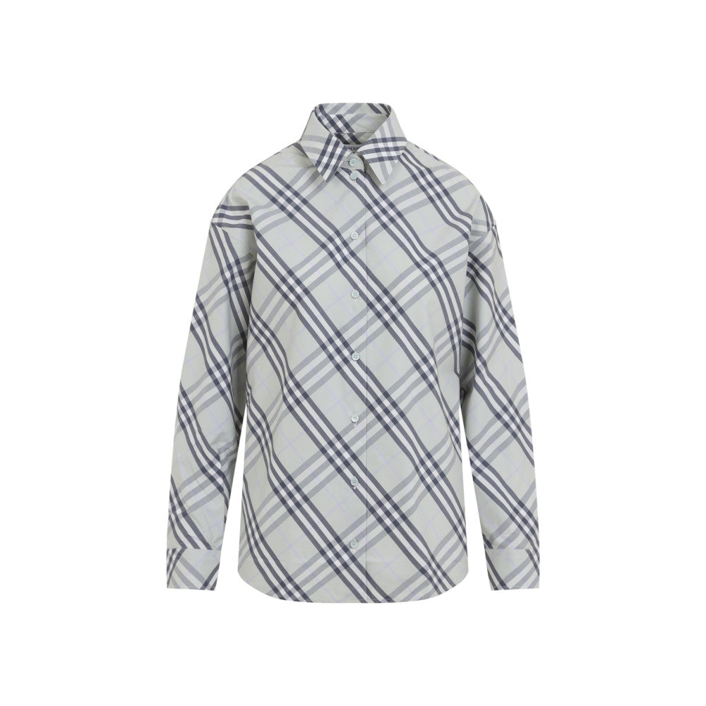 Grey Oversized Checks Shirt 1