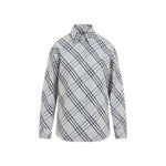 Grey Oversized Checks Shirt 1