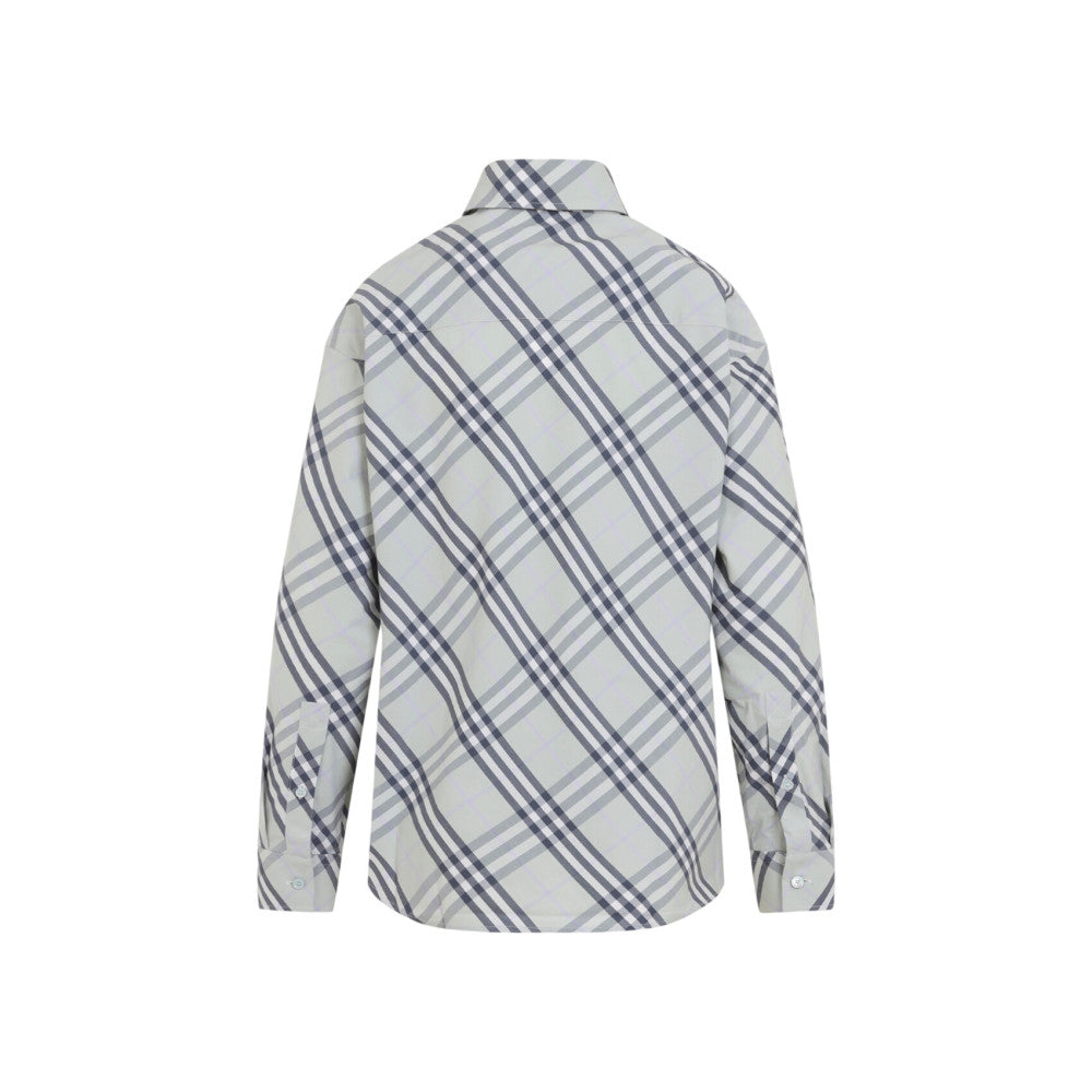 Grey Oversized Checks Shirt 2