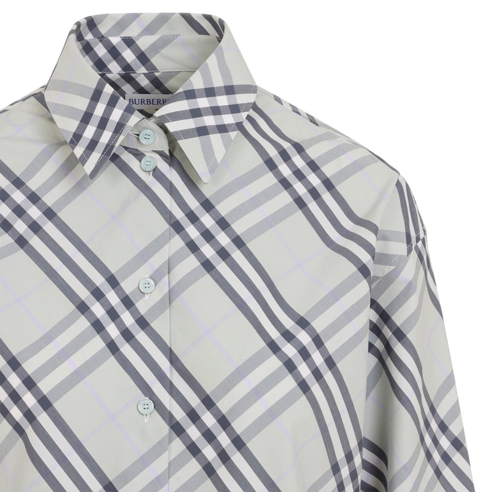 Grey Oversized Checks Shirt 3