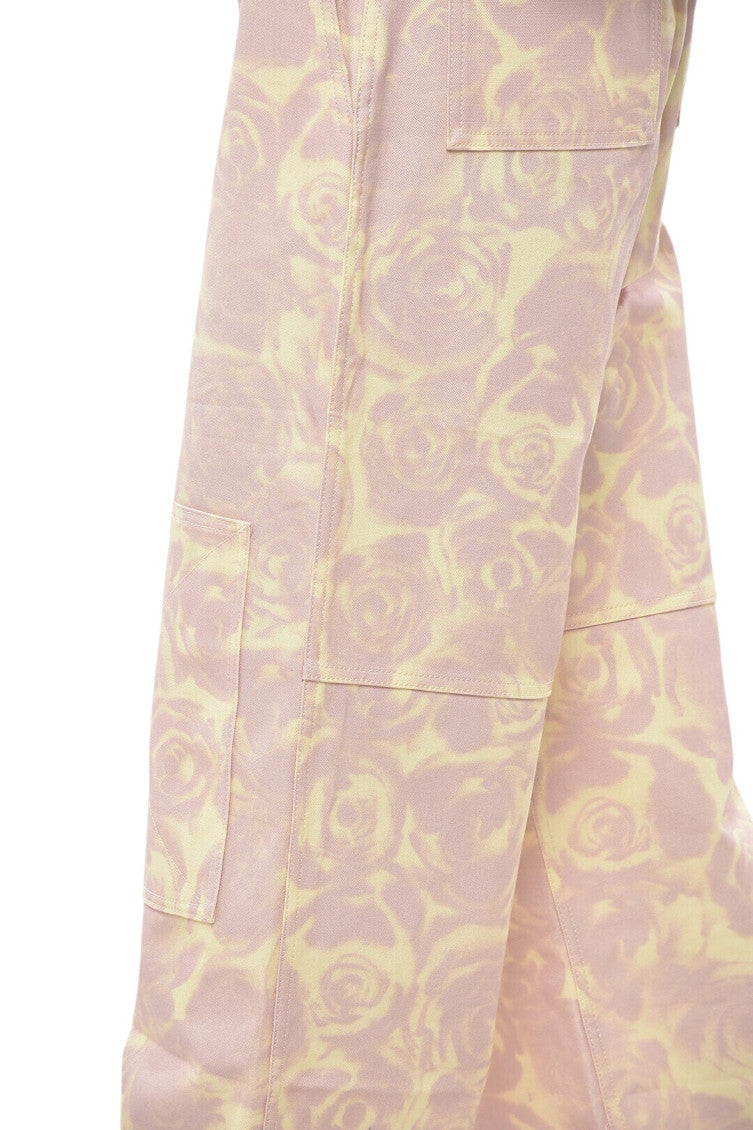Pink Straight Flat Front Pants 3
