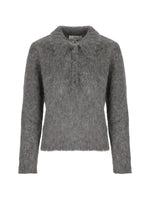 Grey Shirt Collar Sweater 1