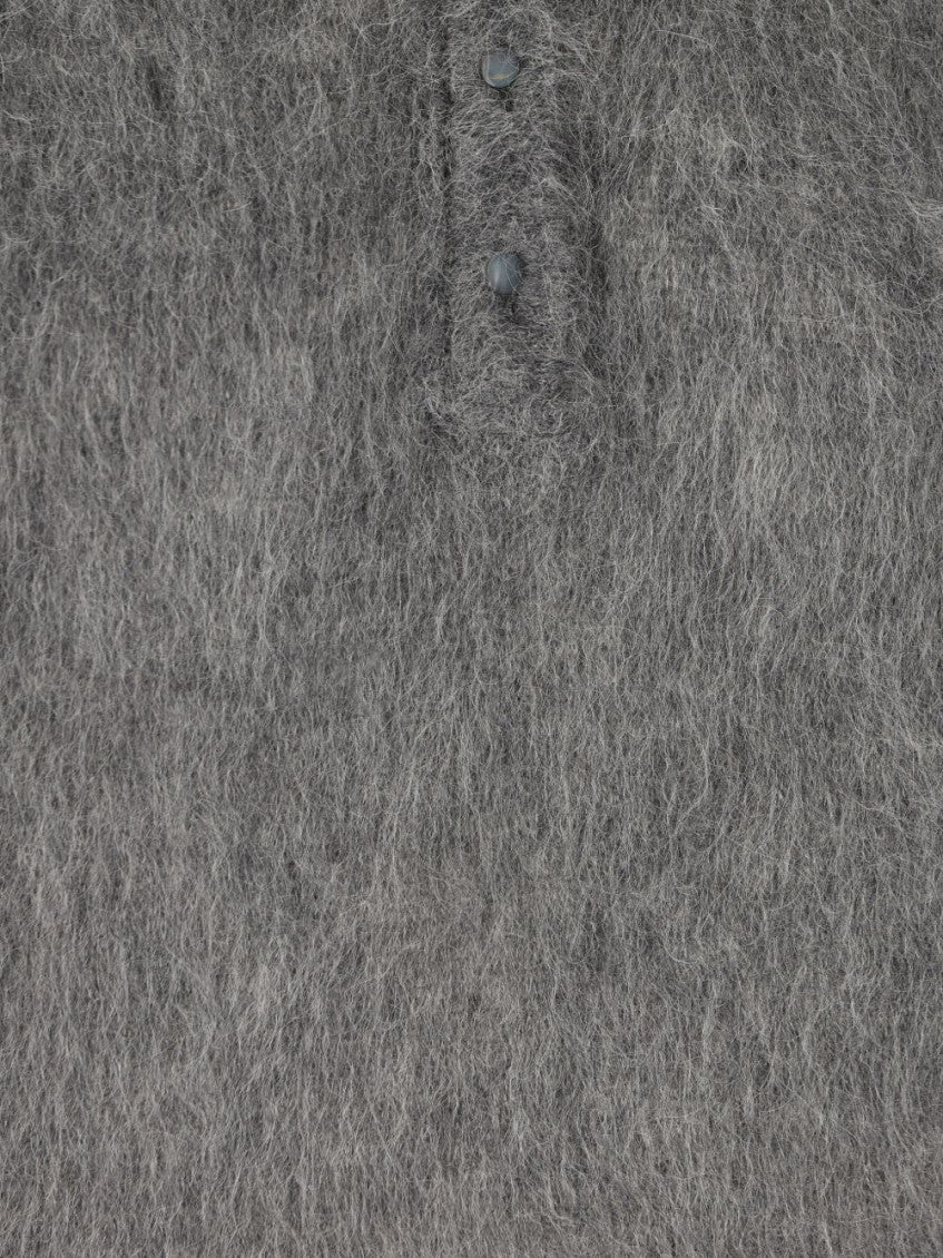 Grey Shirt Collar Sweater 3