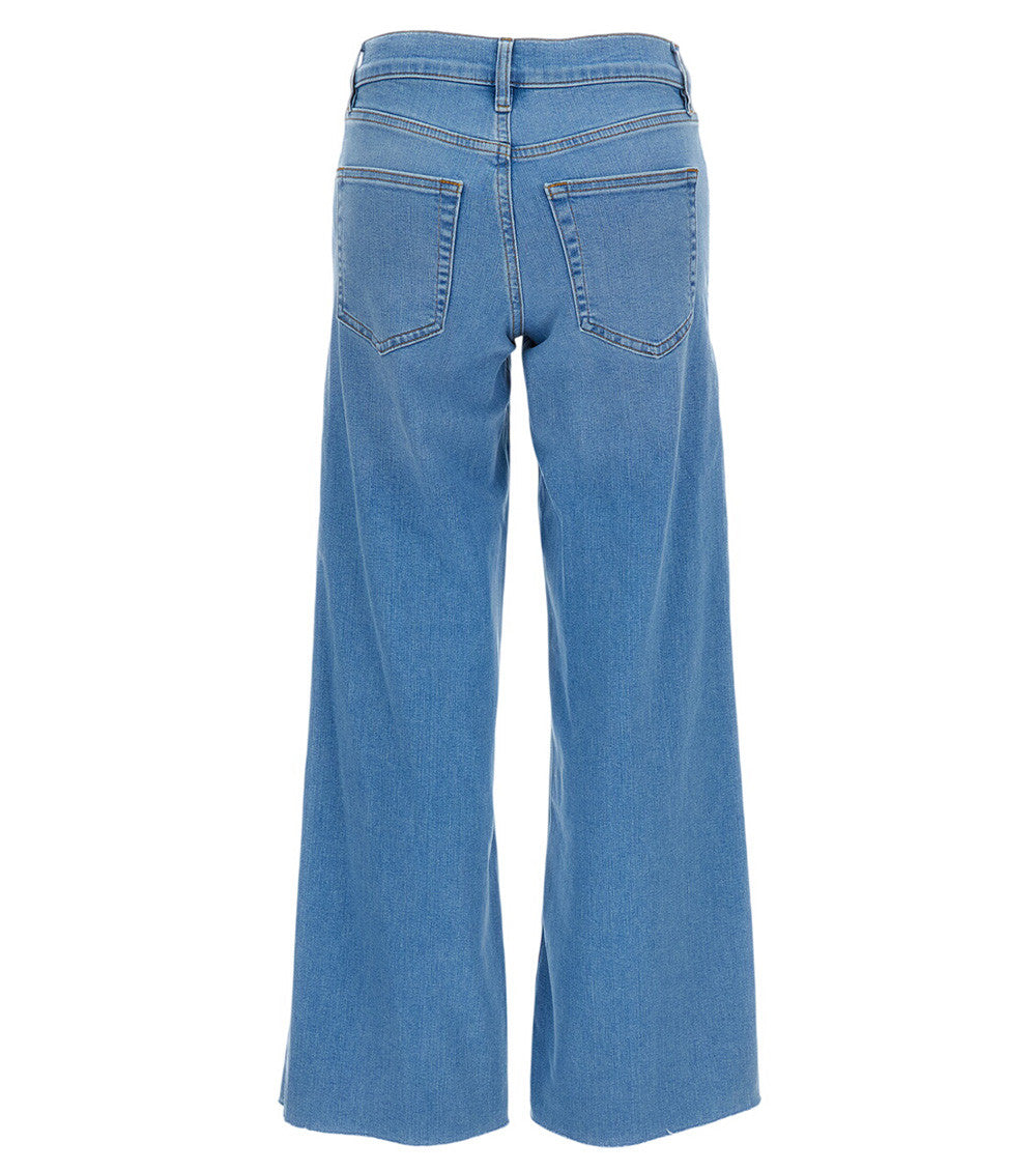 Sky Blue Flared Low Rise Jeans 2
