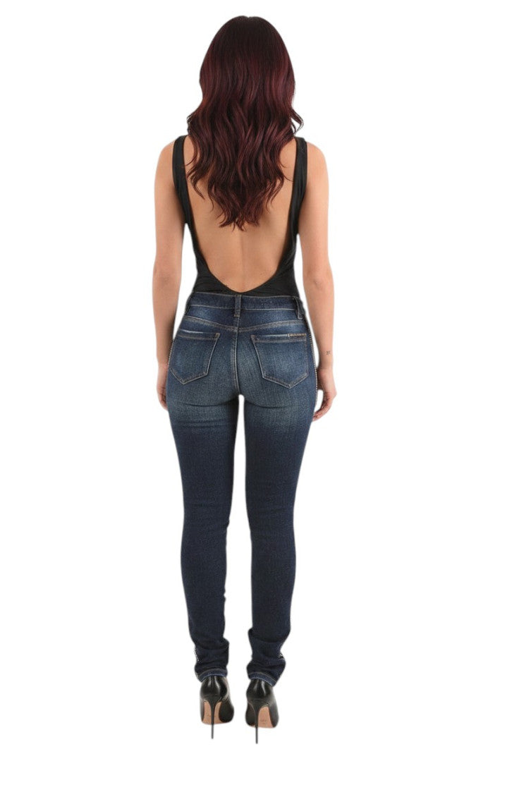 Blue Skinny High Rise Jeans 2