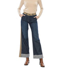 Blue Flared High Rise Jeans 1
