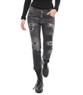 Grey Skinny Mid Rise Jeans 1