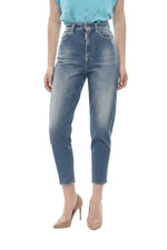 Blue Slim High Rise Jeans 1