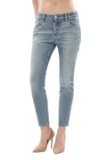 Blue Skinny Mid Rise Jeans 1