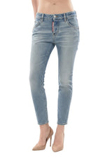 Blue Skinny Mid Rise Jeans 1