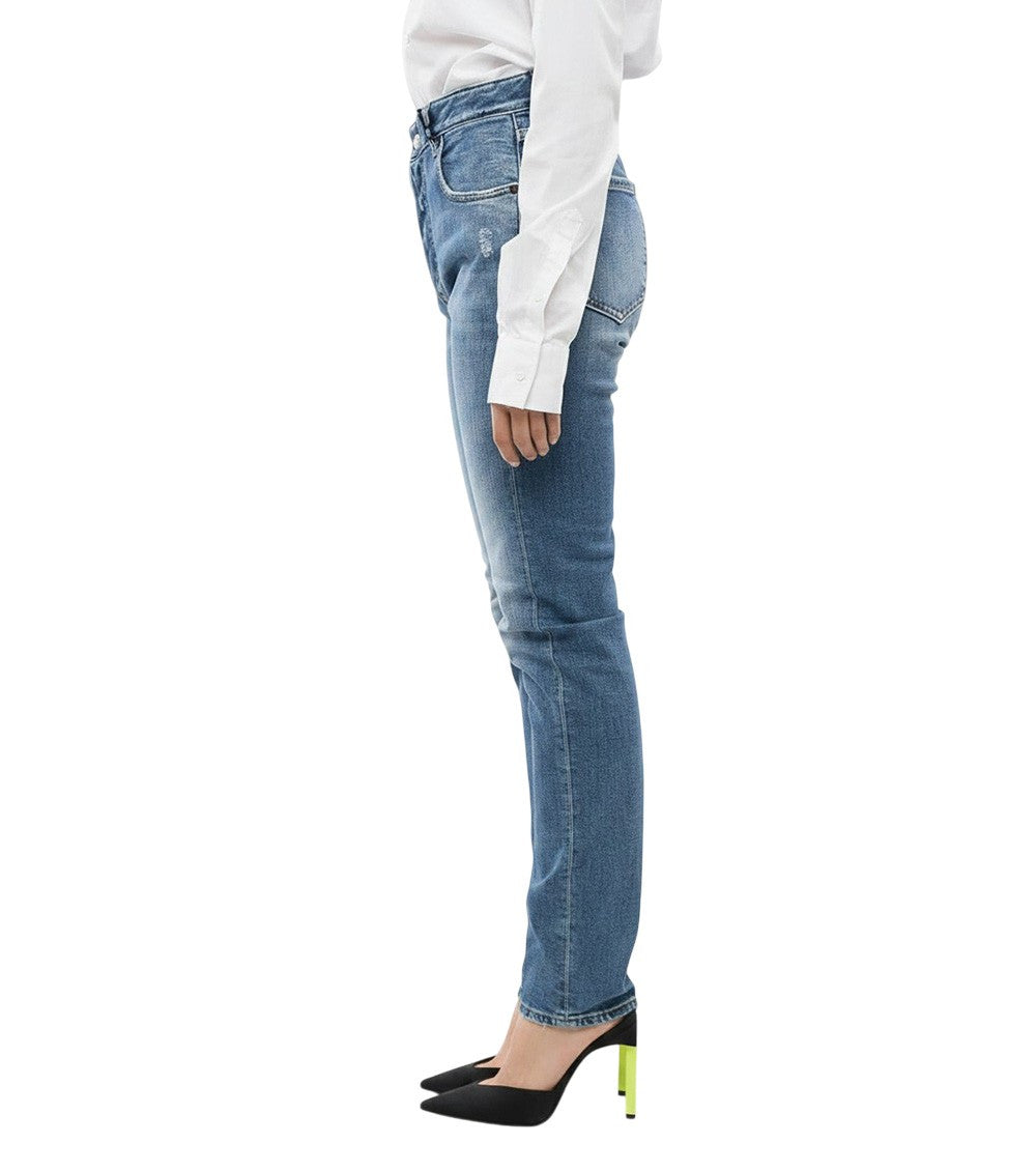 Sky Blue Straight High Rise Jeans 2