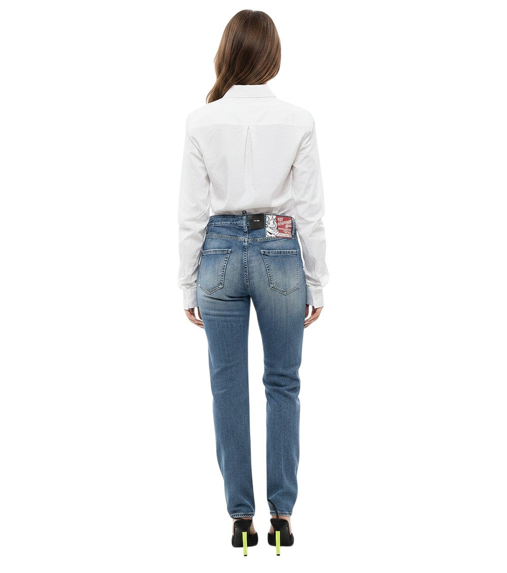 Sky Blue Straight High Rise Jeans 3