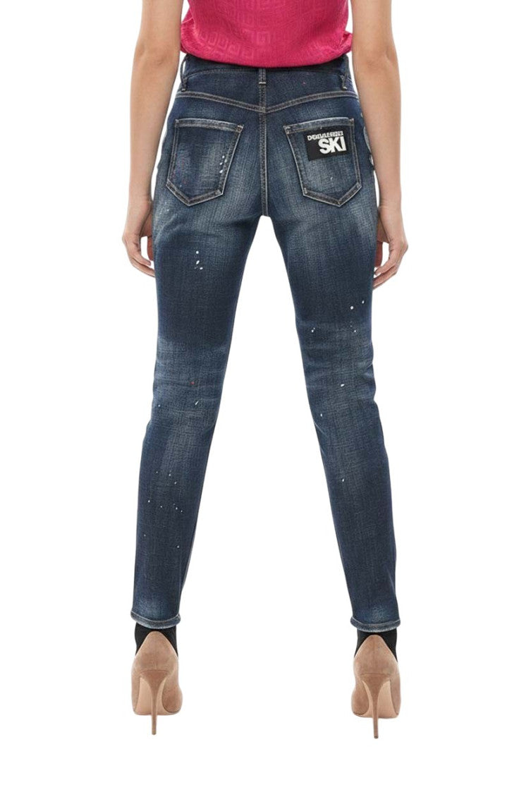 Blue Skinny High Rise Jeans 2