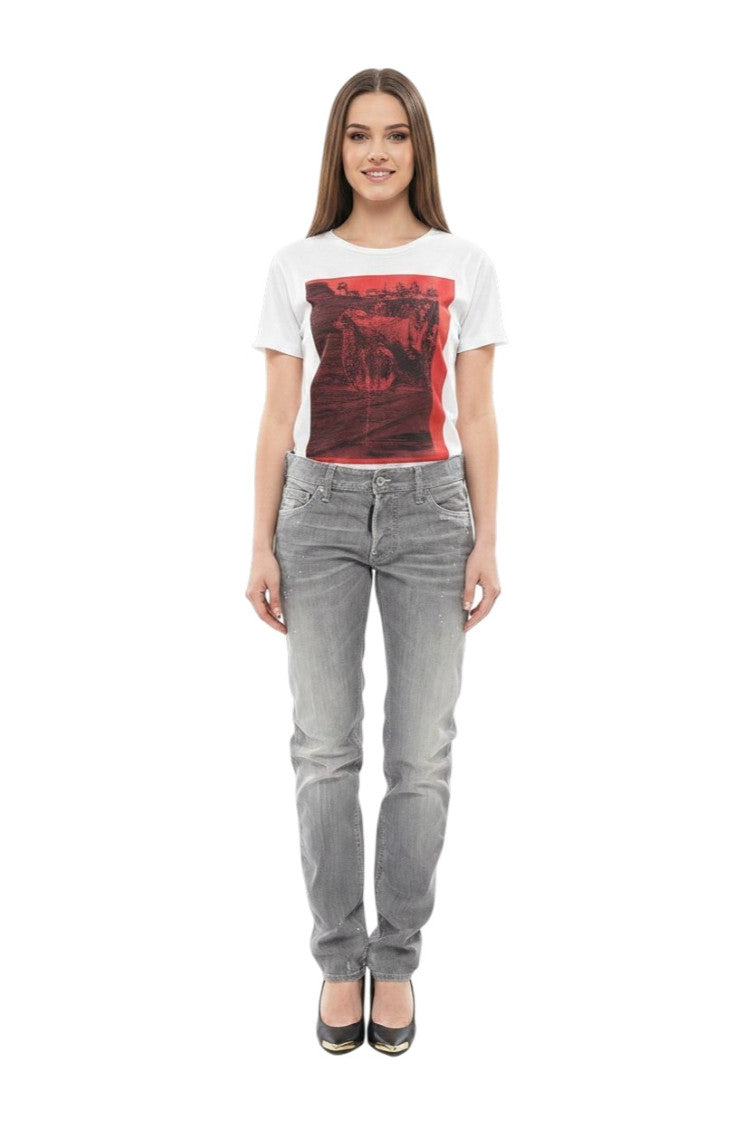 Grey Slim Mid Rise Jeans 1