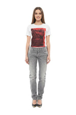 Grey Slim Mid Rise Jeans 1