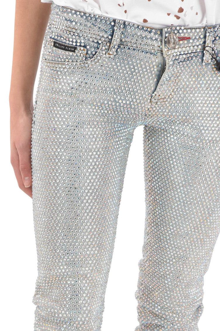 Grey Slim Mid Rise Jeans 3