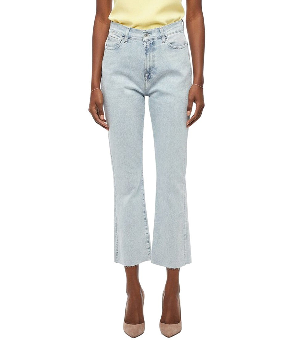 Light Blue Straight High Rise Jeans 1