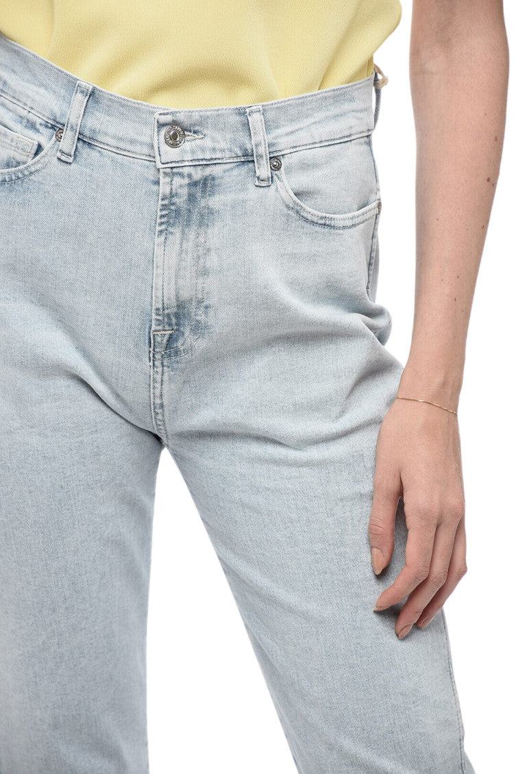 Light Blue Straight High Rise Jeans 3