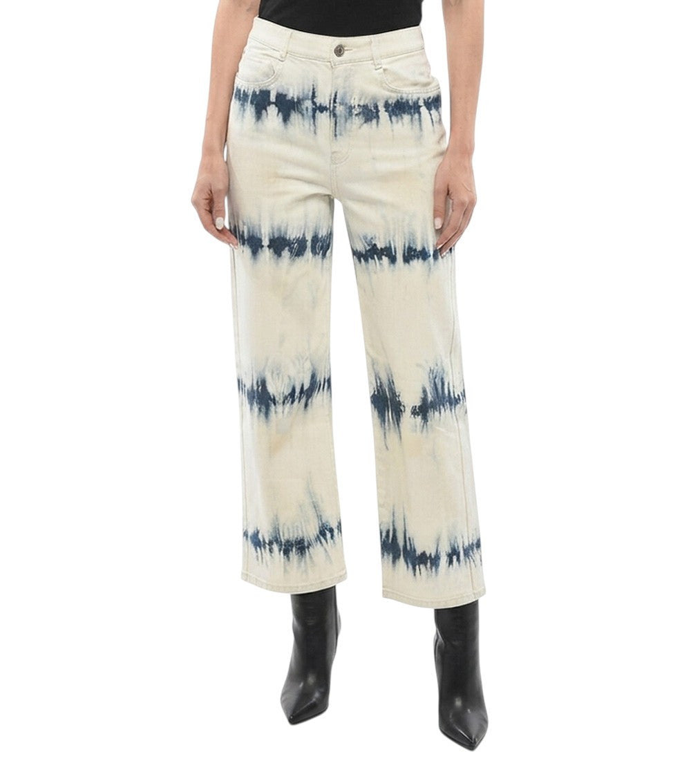 Off White Straight High Rise Jeans 1