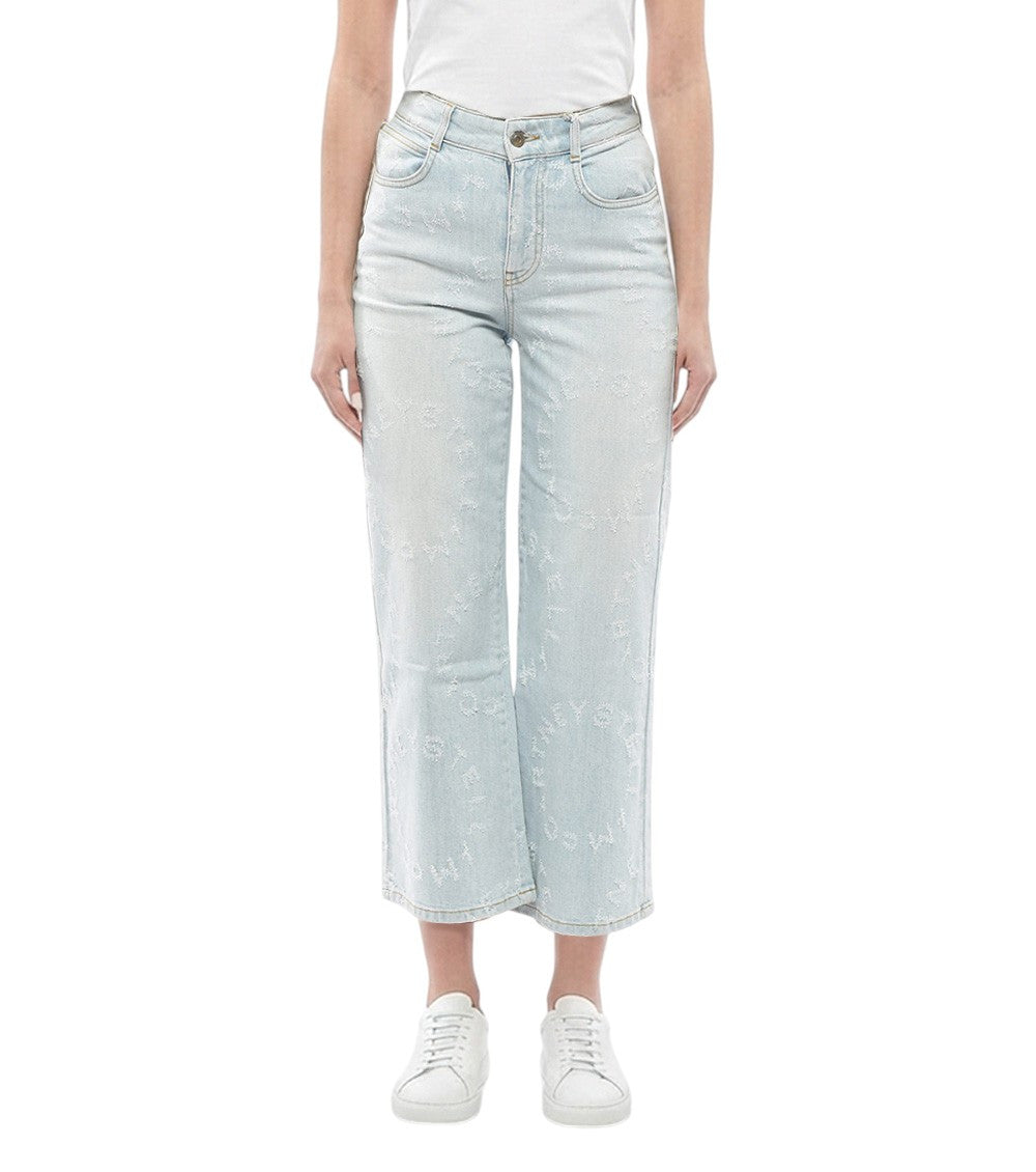 Sky Blue Straight High Rise Jeans 1