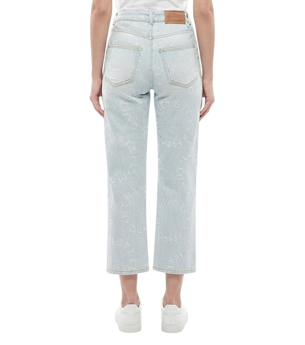 Sky Blue Straight High Rise Jeans 2