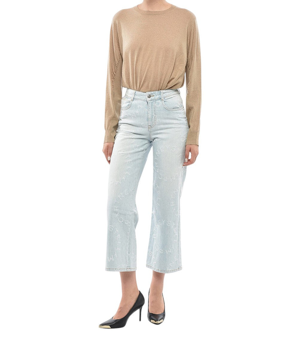 Sky Blue Straight High Rise Jeans 4