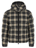 Black Plaid Down Jacket 1
