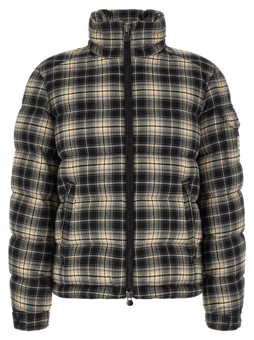 Black Plaid Down Jacket 2