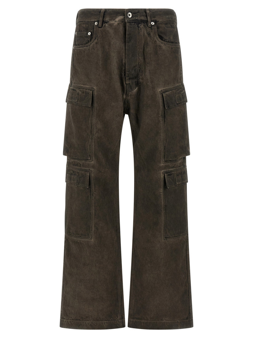Dark Grey Cargo Jeans 1