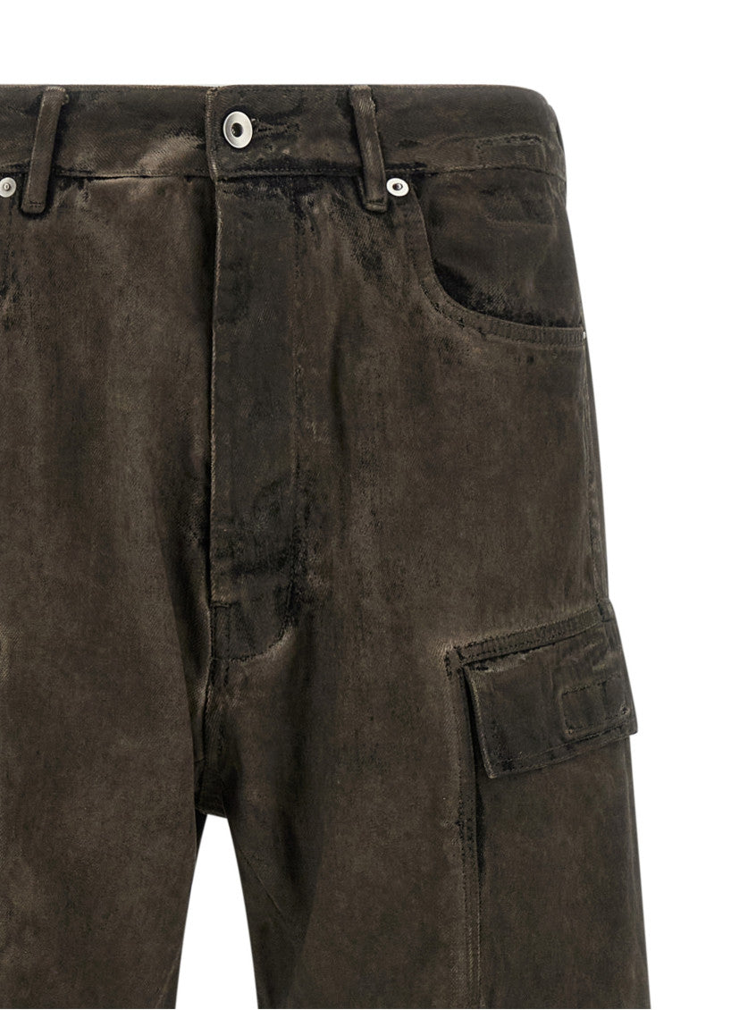 Dark Grey Cargo Jeans 3