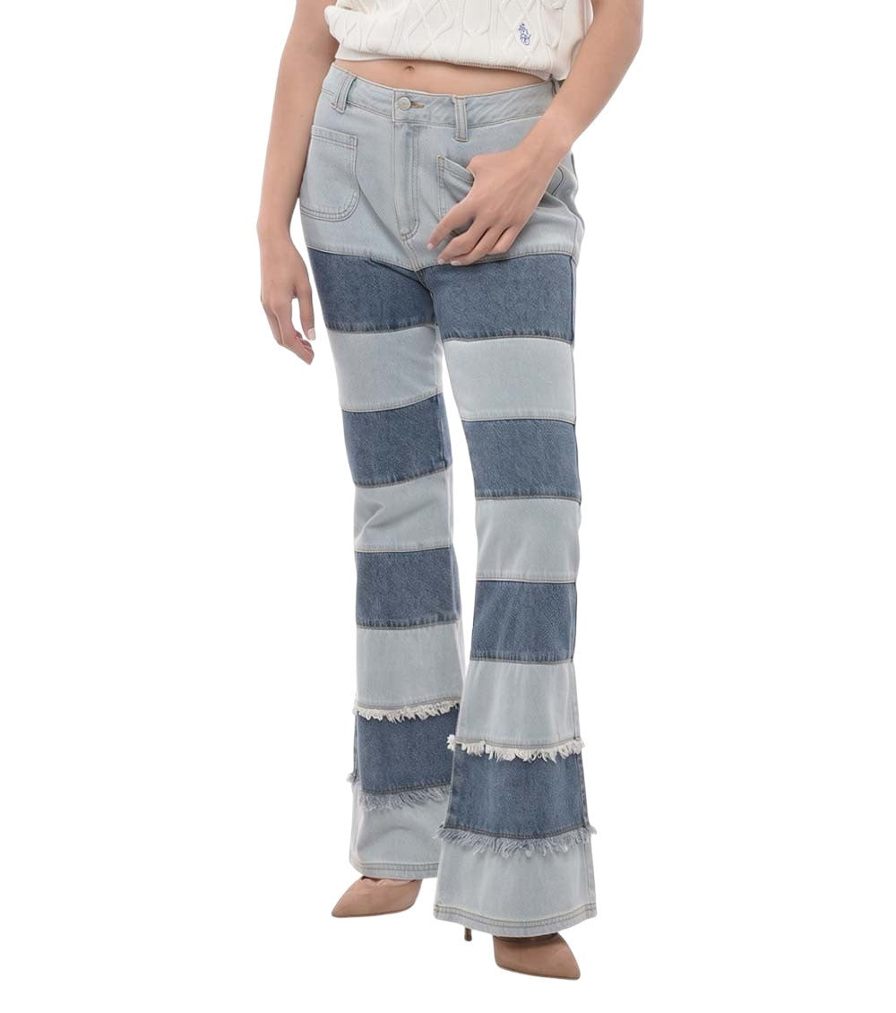 Grey Bootcut Mid Rise Jeans 1