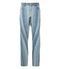 Sky Blue Straight Mid Rise Jeans 1