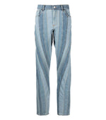 Sky Blue Straight Mid Rise Jeans 1