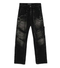 Black Straight High Rise Jeans 1