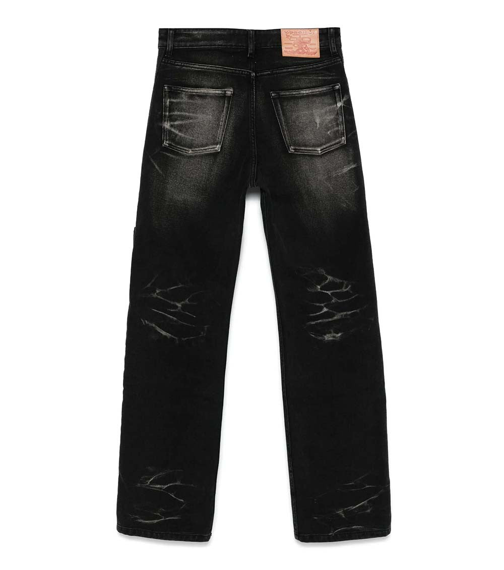 Black Straight High Rise Jeans 2