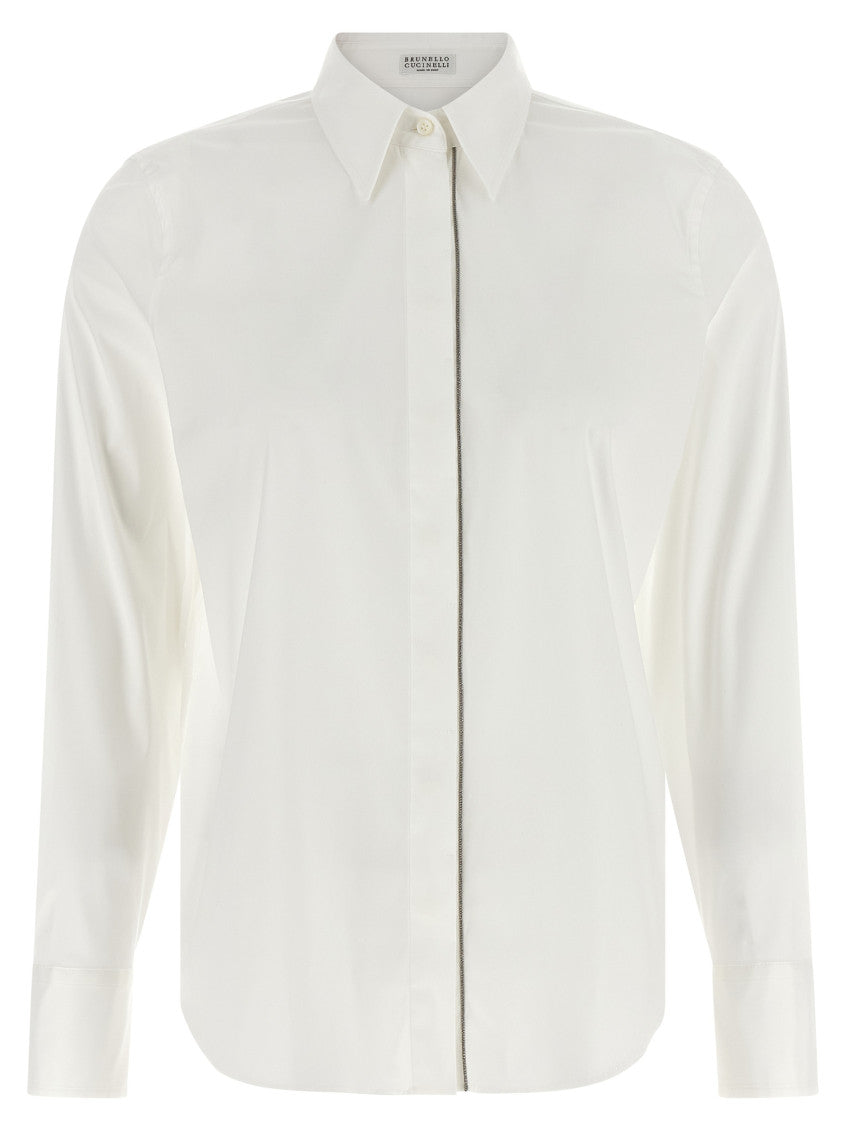White Regular Solid Shirt 1