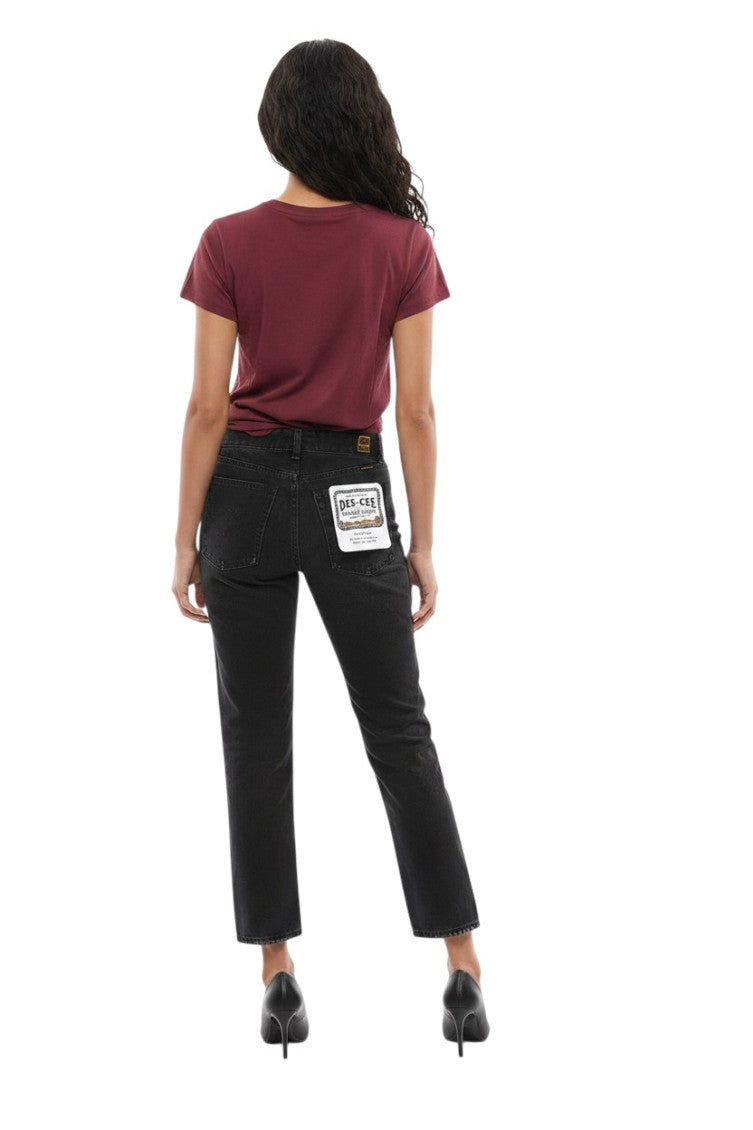 Black Straight High Rise Jeans 2